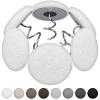 Flax Covered Button Twist Pins - for Bed Skirts Pins,Sofa,Upholstery,Armchair Caddies, Armrest Covers, Slipcovers (12, M-Rice White 12) view 1