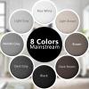 Flax Covered Button Twist Pins - for Bed Skirts Pins,Sofa,Upholstery,Armchair Caddies, Armrest Covers, Slipcovers (12, M-Rice White 12) view 3