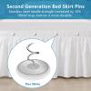 Flax Covered Button Twist Pins - for Bed Skirts Pins,Sofa,Upholstery,Armchair Caddies, Armrest Covers, Slipcovers (12, M-Rice White 12) view 4