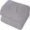 1pcs Zipper Clouser Eastern King Size Pinch Pleated Light Grey Duvet Cover 100% Egyptian Cotton Comforter Cover Eastern King 118'' x 110'' view 1