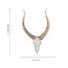 LaseVe Wall Decor Wall Sculpture Antelope, Head Deer Head Wall Hanging Animal Ornaments Living Room Coffee Shop Wall Decoration Resin Wall Decoration view 2