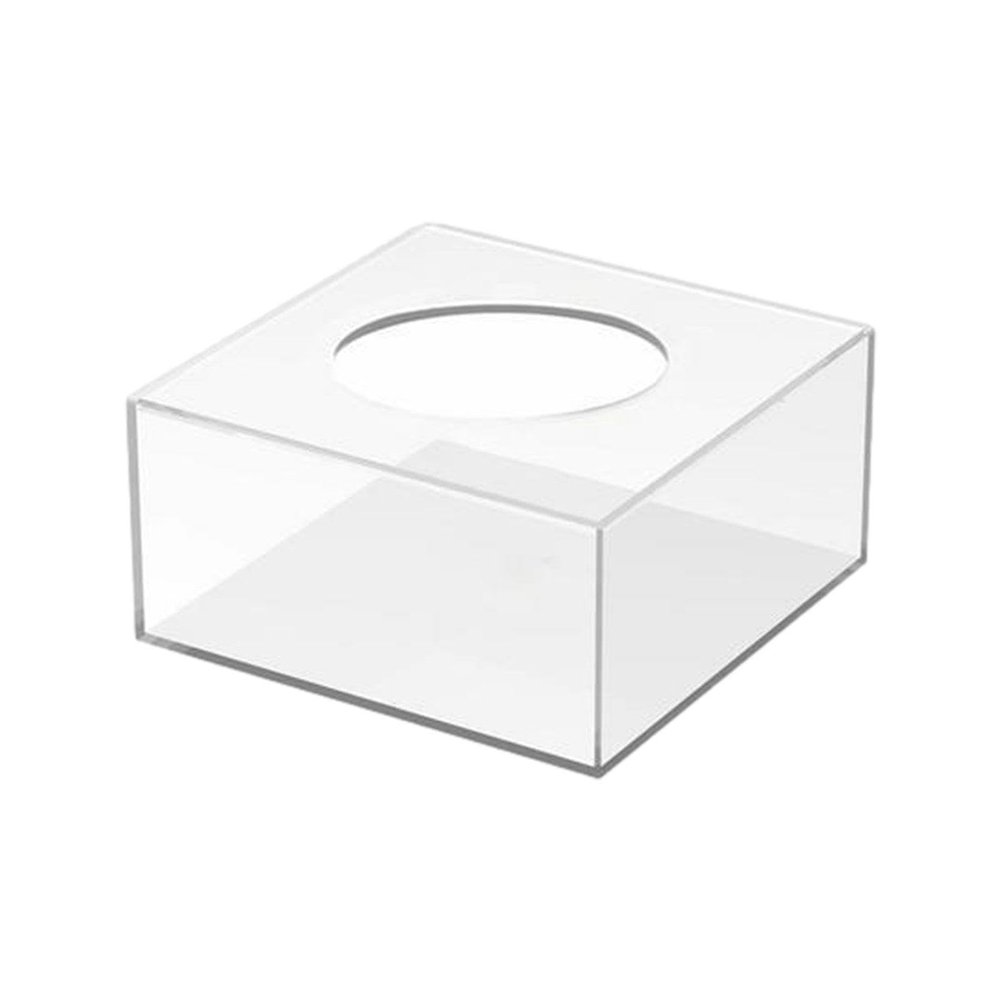 DUDOK Acrylic Cake Box, Square Transparent Acrylic Cake Stand, Clear Cake Display Box with Removable Fillable Tray for Weddings & Special Occasions