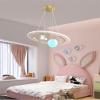 SkybAt Pendant Light, Spaceship Kids Pendant Light, Creative Cartoon Blue Planet Chandelier,with Astronaut, Dimmable Pendant Light,for Boys Room, Kids Room view 2