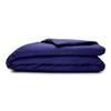 Sleepgram Supima Machine Washable 400 Thread Count Cotton Silver Ion Infused Luxury Zippered Duvet Cover with Travel Bag, Queen, Violet view 1