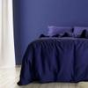 Sleepgram Supima Machine Washable 400 Thread Count Cotton Silver Ion Infused Luxury Zippered Duvet Cover with Travel Bag, Queen, Violet view 4
