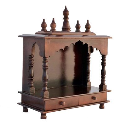 Wooden Temple/Home Temple Pooja Mandir Pooja Mandap Temple for Home | Home Temple | Small Temple | Pooja Ghar