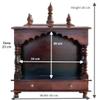 Wooden Temple/Home Temple Pooja Mandir Pooja Mandap Temple for Home | Home Temple | Small Temple | Pooja Ghar view 4
