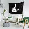 BERULL I Love You Asl American Sign Language Tapestry Wall Hanging Decoration Blanket Bedroom Living Room Dormitory Tapestry 60 * 40 Inch Parade Tapestry view 3