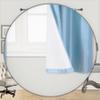 1 Piece Faux Silk Blackout Curtains Thermal Insulated Panel 3 Pass K86 Coating Grommet Top 35" x 108" (Light Blue) view 2