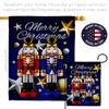 Breeze Decor Christmas Winter Tapestry Wood Dowel Set Rod Home Banner Textile Poster Flag Stand Pole Room Wall Scroll Hanging Funny White Elephant Nutcrackers Indoor Decor, Xmas Gifts Made in USA view 4