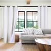 1 Piece Faux Silk Blackout Curtains Thermal Insulated Panel 3 Pass K86 Coating Grommet Top 35" x 108" (Beige) view 1
