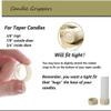 Pack of 24 Rubber Candle Hugger Grippers - Candle Holders for Taper Candles and Candle Cups - Stay Put Candle Grips Keep The Candles Upright and in Place view 4