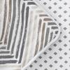 Linen Market Quilt Coverlet Set All Season Patterned Reversible Microfiber Ultra Soft Bedding in Painted Chevron - King/Cal-King Painted Chevron Light Gray view 1