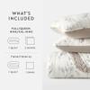 Linen Market Quilt Coverlet Set All Season Patterned Reversible Microfiber Ultra Soft Bedding in Watercolor Leaves - King/Cal-King Watercolor Leaves Latte view 2