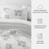 Linen Market Quilt Coverlet Set All Season Patterned Reversible Microfiber Ultra Soft Bedding in Patchwork - Twin/TwinXL Patchwork Light Gray view 4