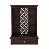 Home Temple Wooden Puja Mandir Pooja Stand for Home and Office Wall Mandir for Home Temple for Home and Office (Walnut) view 2