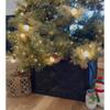 BARNWOODUSA Christmas Tree Collar or Box Made of Reclaimed Wood  Rustic Tree Skirt Replacement Blocks, Adds Farmhouse Charm  Natural, Hook-&-Loop Strip Panels 37x27 in., Black view 3