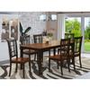 HomeStock Dining Room Set 7 Piece - Solid Wood Table & Chairs, Cherry Finish, Butterfly Leaf, Family Size view 1