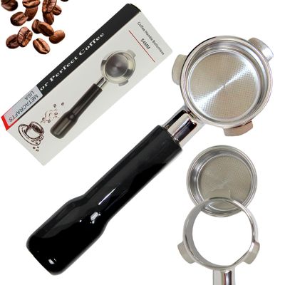 Espresso Portafilter 54mm Bottomless - Compatible with Breville Duo-temp, Infuser, Bambino, Barista Express, Barista Touch, and Barista Pro Espresso - Stainless Steel Filter Basked Included
