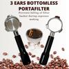 Espresso Portafilter 54mm Bottomless - Compatible with Breville Duo-temp, Infuser, Bambino, Barista Express, Barista Touch, and Barista Pro Espresso - Stainless Steel Filter Basked Included view 3
