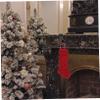 Didiseaon 2pcs Christmas Stocking Hanger Metal Mantel Hook for Festive Decoration for Hanging Stockings Bags and More for Fireplace Use view 3