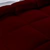 RAJVEER TEXTILE All Season Down Alternative 300GSM Quilted Comforter with 2 Pillow Sham - Microfiber Duvet Insert with Corner Tabs- Bed Comforter, Full/Queen(90" X 90") Colour-Burgundy view 4