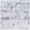SAFAVIEH Washable Rug Tacoma Collection - 6' Square, Beige & Blue, Slip Resistant & Easy to Clean, Ideal for Living Room, Bedroom, Home Office, Dining Space (TAC944B) view 1