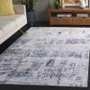 SAFAVIEH Washable Rug Tacoma Collection - 6' Square, Beige & Blue, Slip Resistant & Easy to Clean, Ideal for Living Room, Bedroom, Home Office, Dining Space (TAC944B) view 2