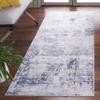 SAFAVIEH Washable Rug Tacoma Collection - 2'6" x 8' Runner, Beige & Blue, Slip Resistant & Easy to Clean, Ideal for Hallway, Foyer, Entryway, Bedroom (TAC944B) view 1