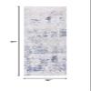 SAFAVIEH Washable Rug Tacoma Collection - 2'6" x 8' Runner, Beige & Blue, Slip Resistant & Easy to Clean, Ideal for Hallway, Foyer, Entryway, Bedroom (TAC944B) view 2