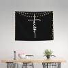 Faith Jesus Christian Vertical Cross Wall Tapestries Wall Decorations Tapestry For Bedroom Living Room 29x37 inch view 3