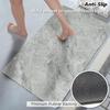 Fasward Bathroom Mat Toilet Runner Rug Custom Size Non Slip Quick Dry Water Absorbent Shower Rugs Fit Under Door-Washable Bath Rug for Bathtub, Shower Room, Sink, Laundry Room view 2