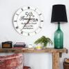 Treble Bee 50th Anniversary Porcelain Clock with Gold Trim, 50 Year Wedding Gifts Idea for Parents, Unique 50th Anniversary Decorations for Husband or Wife -10 inch view 3