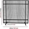 Spark Protection Fire Spark Guard Screen Black/Gold Modern Metal Scrollwork Single Panel Fireplace Screen, Freestanding Spark Guard Fire Place Door for Baby, Pets & Dogs Safety Feito na China view 2