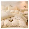 ADovz Winter Plush Luxury Queen Size Bedding Set Three-Dimensional Rose Quilt Cover Sheet Pillowcase 4-Piece Sheet Set,Bed Sheets view 2