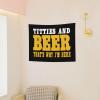 Titties and Beer That's Why I'm Here Tapestry Wall Decorations Tapestry For Bedroom Living Room 29x37 inch view 4