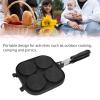 Double Sided Pancake Pan, Anti Stick Coating Double Sided Frying Pan Aluminum Alloy Multifunctional Egg Omelette Pan for Wheel Pie Bread Egg view 3