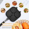 Double Sided Pancake Pan, Anti Stick Coating Double Sided Frying Pan Aluminum Alloy Multifunctional Egg Omelette Pan for Wheel Pie Bread Egg view 4