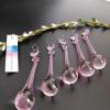 Artsim Chandelier Crystal Prisms Pendants 5pcs 105mm Pink Raindrop 80mm Crystal Pendant Prisms 1 Bead Garland Chandelier Chandelier Crystal Prisms Pendants view 3