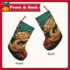 BTCOWZRV Christmas Stockings Dragon Chinese Background Personalized Christmas Hanging Stockings 18 Inches Party Favors Stockings for Xmas Tree Holiday Fireplace Hanging Decoration view 2