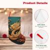 BTCOWZRV Christmas Stockings Dragon Chinese Background Personalized Christmas Hanging Stockings 18 Inches Party Favors Stockings for Xmas Tree Holiday Fireplace Hanging Decoration view 4