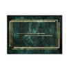 Green Gold Lines Area Rugs, Elegant Light Luxury Style Carpet, Soft Non-Skid Carpet Throw Rug for Kids Teen Girls Boys Bedroom, Living Room Bathroom,Classroom Office 5 x 6ft view 4
