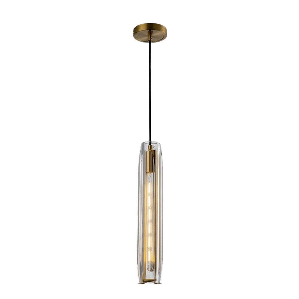 Modern Crystal Chandelier Full Copper Lamp Holder Sparkly Crystal Lampshade Single Head Ceiling Pendant Light Compatible with Loft Bar Living Room Dining Room Bedroom (Color : D),K9 Clear Crystal