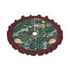 Cute Dinosaur Festive Christmas Tree SkirtClassic Plaid Design,Ideal for Holiday Decorations view 2