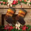 BTCOWZRV Christmas Stockings Orange Sunrise Beach Personalized Christmas Hanging Stockings 18 Inches Party Favors Stockings for Xmas Tree Holiday Fireplace Hanging Decoration view 1