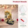 BTCOWZRV Christmas Stockings Painting Tree Personalized Christmas Hanging Stockings 18 Inches Party Favors Stockings for Xmas Tree Holiday Fireplace Hanging Decoration view 4