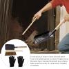Coal Shovel and Hearth Brush Set, Metal Fireplace Ash Shovel and Brush Set, Coal Shovel and Hearth Brush Set, Hearth Tidy Set, Fireplace Shovel and Brush for Wood Stove Hearth Cleaning view 2