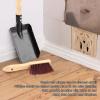 Coal Shovel and Hearth Brush Set, Metal Fireplace Ash Shovel and Brush Set, Coal Shovel and Hearth Brush Set, Hearth Tidy Set, Fireplace Shovel and Brush for Wood Stove Hearth Cleaning view 4