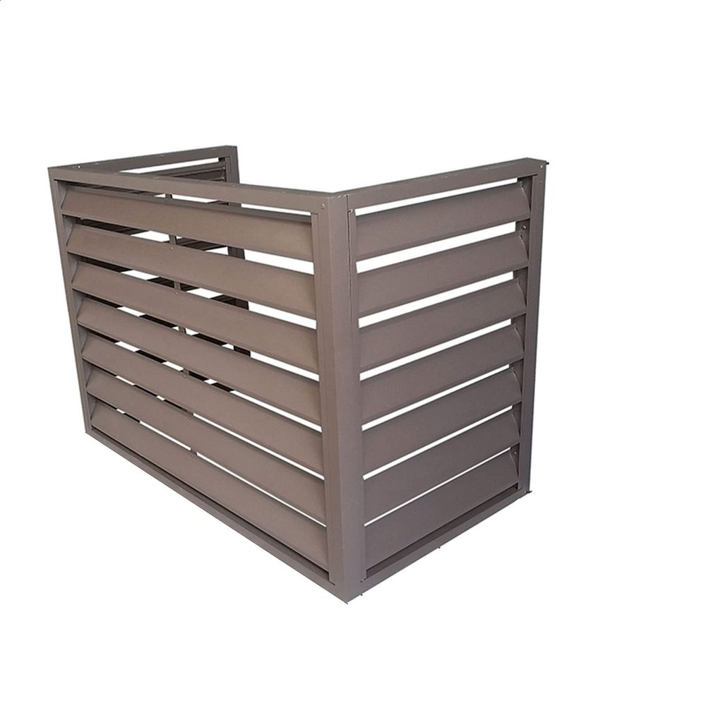 Air conditioner fence for outside units,air conditioner decorative cover,Anti-Theft Sturdy Aluminum AC Covers,Noise Reduction,fence to hide air conditioner,Applicable to air conditioner outdoor unit (