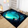Jiospet Magic Black Cat Rug - Moon Black Cat Design for Home Decor, Boys Room, Outdoor Entrance, 3x4 Feet view 1